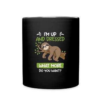 I got up and dressed - Full Colour Mug - black - Front