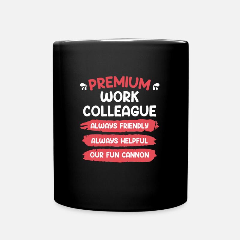 Premium Arbeitskollege bester Kollege - Tasse einfarbig - Schwarz