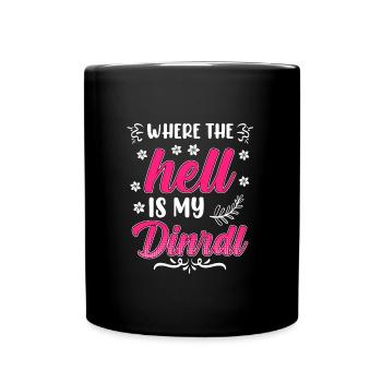 Zefix wo zum Deifi is mein Dirndl Volksfest Bier - Mug uni - noir - Devant