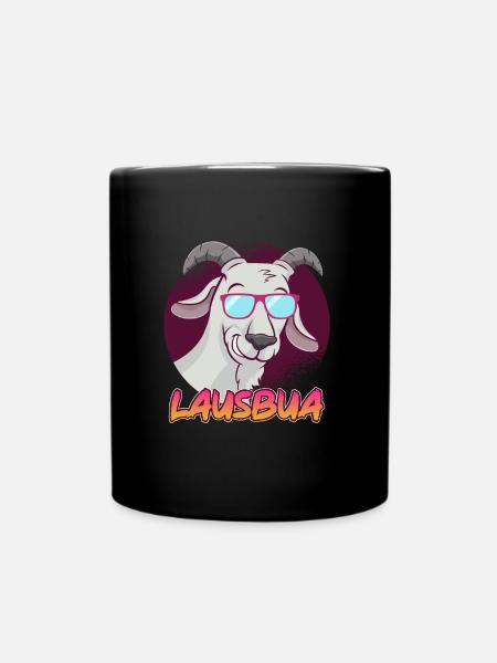 Lausbub - Tasse einfarbig - Schwarz