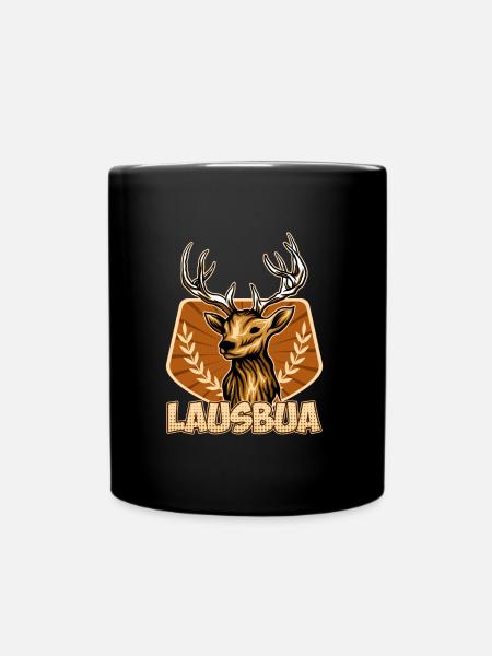 Lausbub Lausbube Bayern Herren Trachten - Tasse einfarbig - Schwarz