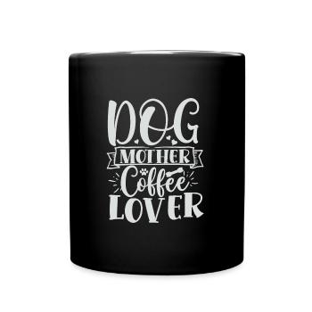 Dog mother coffee lover - Full Colour Mug - black - Front