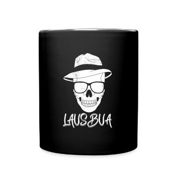Trachtenshirt Bayern Volksfest Lausbua - Tasse einfarbig - Schwarz - Vorne