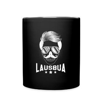 Trachtenshirt Bayern Volksfest Lausbua - Tasse einfarbig - Schwarz - Vorne