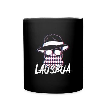 Trachtenshirt Bayern Volksfest Lausbua - Tasse einfarbig - Schwarz - Vorne