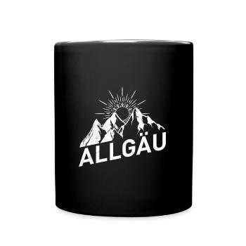 Holidays in Bavaria Allgäu - Full Colour Mug - black - Front