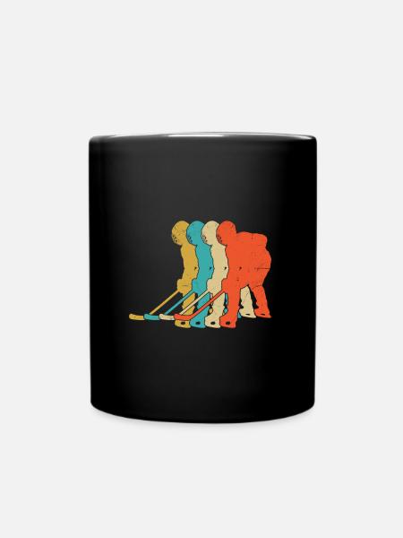 Eishockey Hockey Spieler Team - Tasse einfarbig - Schwarz