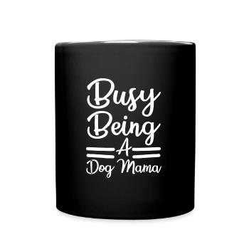 Employée comme mère de chien - Mug uni - noir - Devant