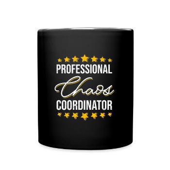 Work Professineller Chaos Coordinator Colleague - Full Colour Mug - black - Front