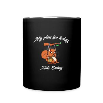 Mon plan pour aujourd’hui collègue de travail au travail - Mug uni - noir - Devant