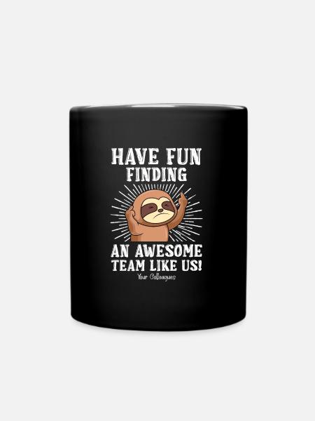 Job change colleague Farewell new job - Full Colour Mug - black