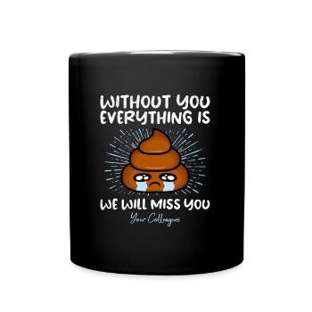 Job change colleague Farewell gift retirement - Full Colour Mug - black - Front