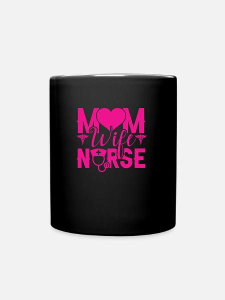 KRANKENSCHWESTER Pflegerin - Tasse einfarbig - Schwarz