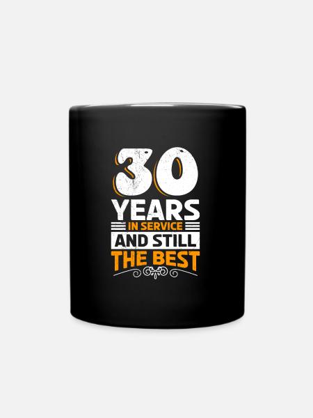 Anniversaire de service 30 ans Anniversaire de l’entreprise 30 ans - Mug uni - noir