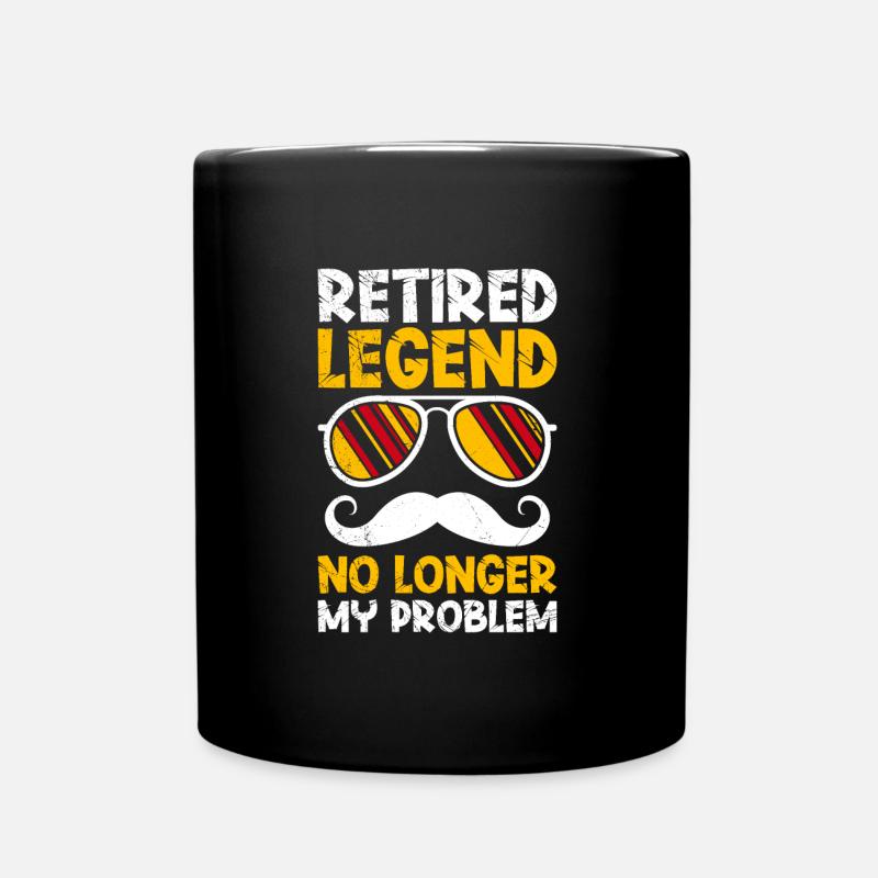Legende im Ruhestand Arbeitskollege - Tasse einfarbig - Schwarz