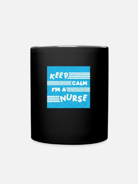 KRANKENSCHWESTER Pflegerin - Tasse einfarbig - Schwarz