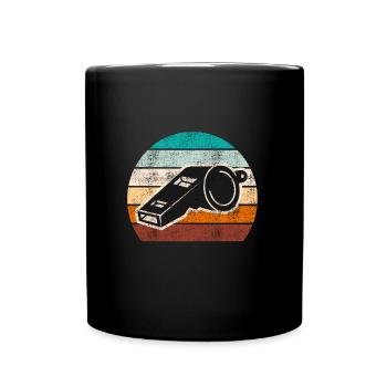 Arbitre de pipe Shiri vintage - Mug uni - noir - Devant