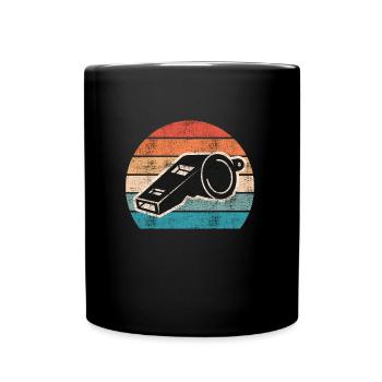 Arbitre de pipe Shiri vintage - Mug uni - noir - Devant