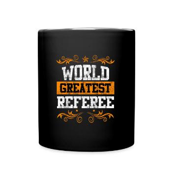 World's best referee - Full Colour Mug - black - Front