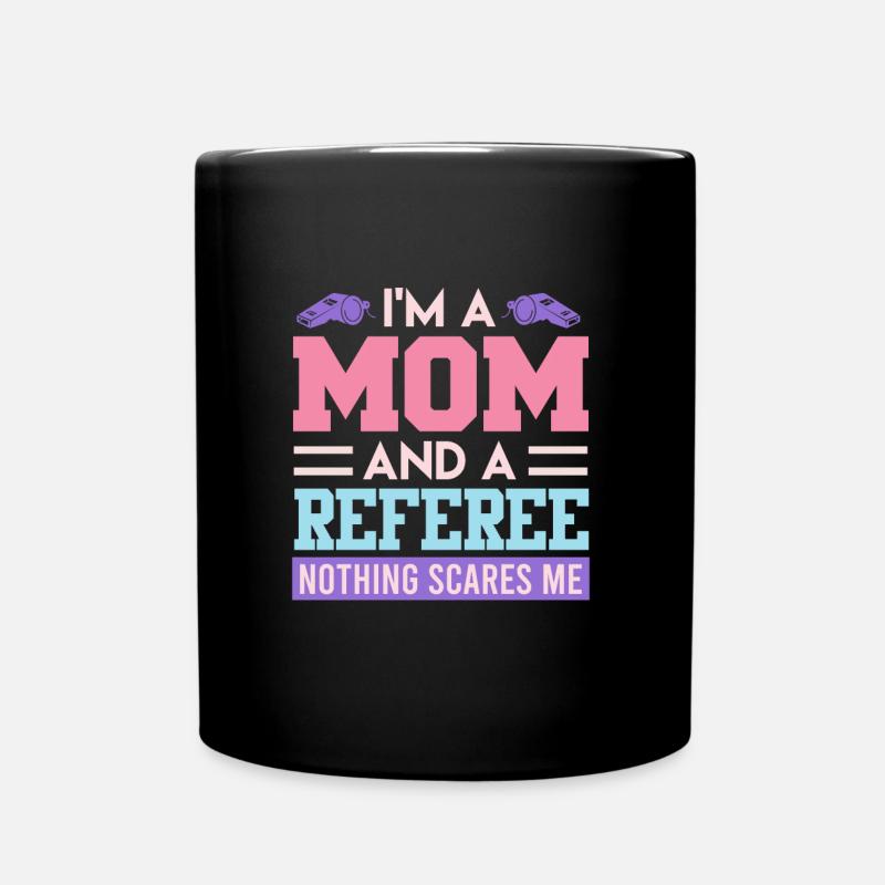 Maman et arbitre - Mug uni - noir