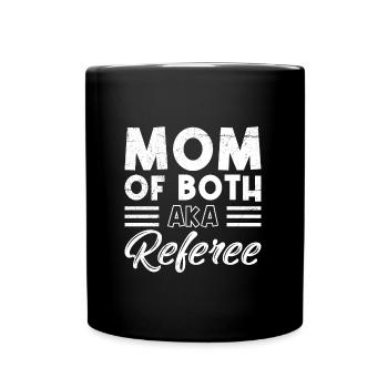 Twin Mother Mom 2 Children Mother Son Daughter - Full Colour Mug - black - Front