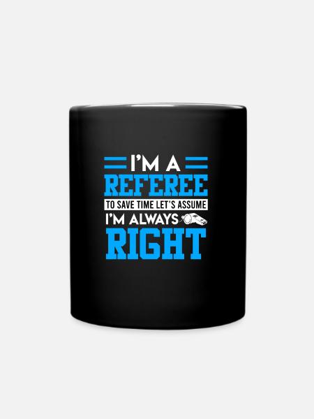 Je suis l’arbitre - Mug uni - noir