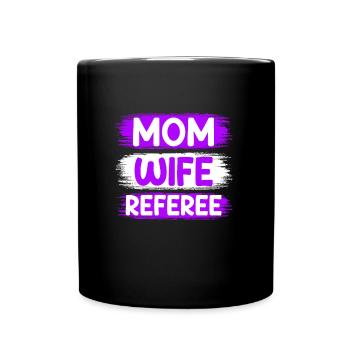 Maman Épouse Arbitre Mère Femme Arbitre - Mug uni - noir - Devant