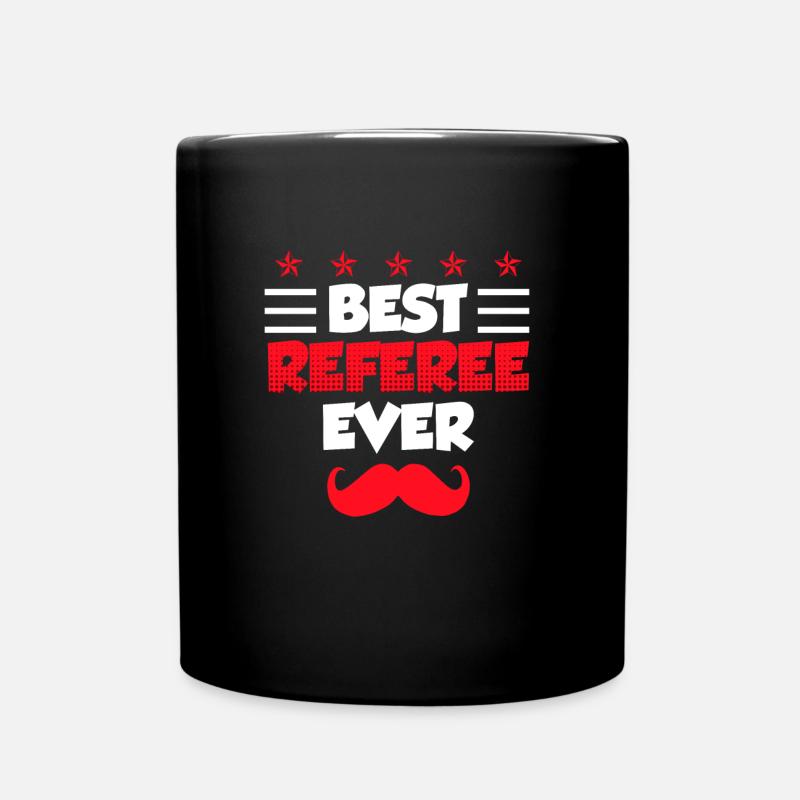 Bester Schiedsrichter - Tasse einfarbig - Schwarz