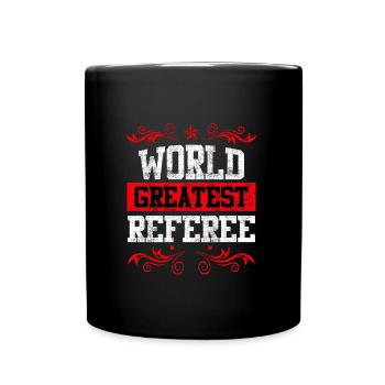 World's best referee - Full Colour Mug - black - Front