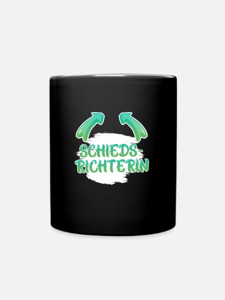 Schiedsrichterin - Tasse einfarbig - Schwarz