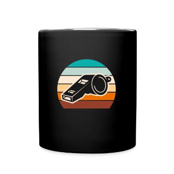 Arbitre de pipe Shiri vintage - Mug uni - noir - Devant