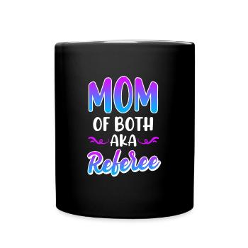 Mother of twins Mama 2 children - Full Colour Mug - black - Front