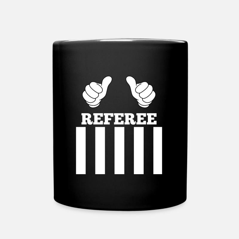 Schiedsrichter Outfit - Tasse einfarbig - Schwarz
