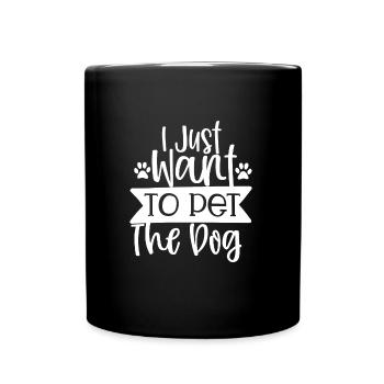 Employée comme mère de chien - Mug uni - noir - Devant