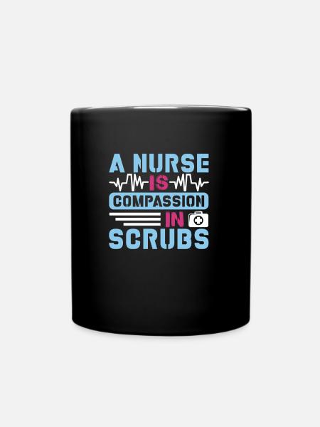 Krankenschwester Barmherzigkeit - Tasse einfarbig - Schwarz