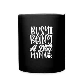 Employée comme mère de chien - Mug uni - noir - Devant