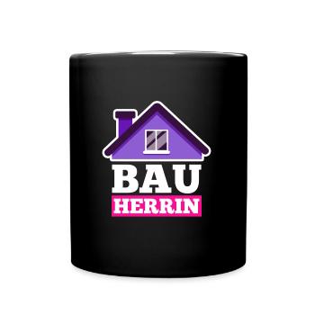 Bauherrin - Tasse einfarbig - Schwarz - Vorne