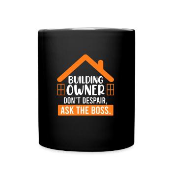Ne désespérez pas du client Demandez au patron - Mug uni - noir - Devant