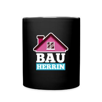 Bauherrin - Tasse einfarbig - Schwarz - Vorne