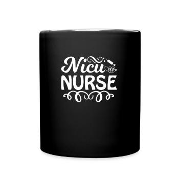 Infirmière à l’USIN - Mug uni - noir - Devant