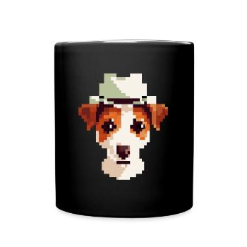 Jack Russell Terrier Pixel Art Amoureux des chiens Pupp - Mug uni - noir - Devant