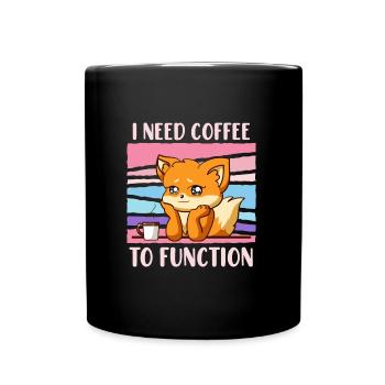 Coffee drinker i need coffee ladies - Full Colour Mug - black - Front