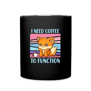 Coffee drinker i need coffee ladies - Full Colour Mug - black - Front