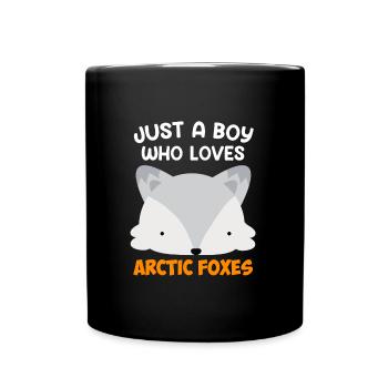 Just a girl who loves Foxes - Full Colour Mug - black - Front