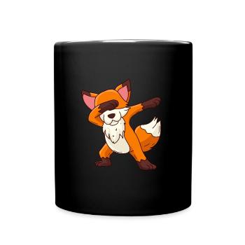 Dabbing Fuchs Kids - Full Colour Mug - black - Front