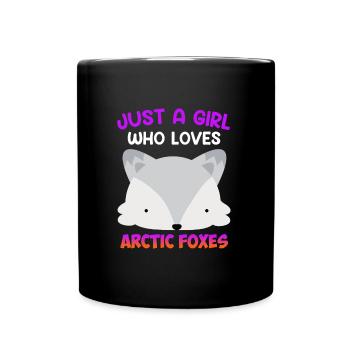 Just a girl who loves Foxes - Full Colour Mug - black - Front