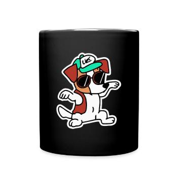 Hip Hop Jack Russell Terrier Chien Chiot - Mug uni - noir - Devant