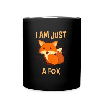 Je ne suis qu’un renard - Mug uni - noir - Devant