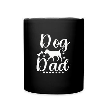 Hunde-Papa - Tasse einfarbig - Schwarz - Vorne