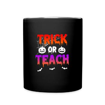 SÃ¼ÃŸes oder Saures Halloween - Tasse einfarbig - Schwarz - Vorne